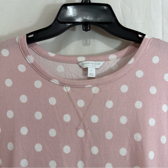 Charter Club Women’s Pink & White White Polka Dot Nightgown Pajama Night Dress S - Picture 5 of 5